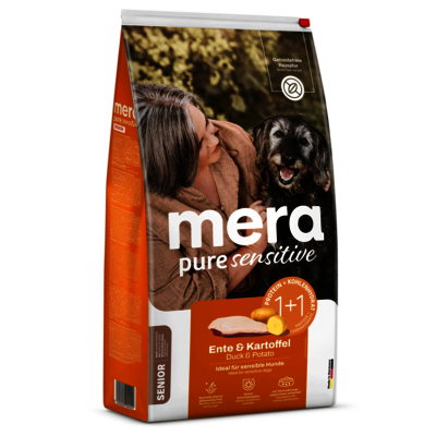 mera pure sensitive Senior Ente & Kartoffel für ältere sensible Hunde