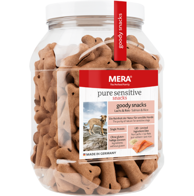 20:MERA pure sensitive goody snacks treats with salmon & rice