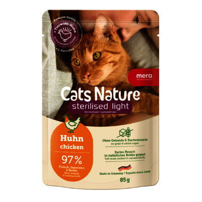 mera Cats Nature Sterilised Chicken Wet Food 