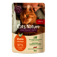 mera Cats Nature Nassfutter Sterilised light Huhn Packshot mera Cats Nature Nassfutter Sterilised light Huhn Packshot