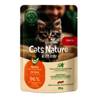 mera Cats Nature Nassfutter Kitten Huhn Packshot mera Cats Nature Nassfutter Kitten Huhn Packshot