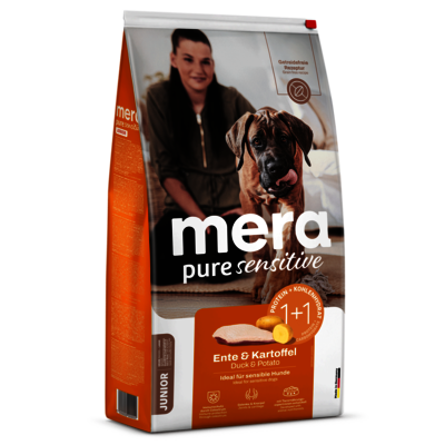 mera pure sensitive Junior Ente & Kartoffel für den jungen sensiblen Hund