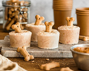 mera Hunde Rezeptideen Hundeeis