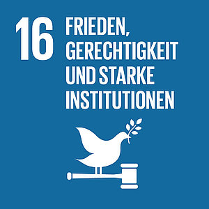 mera Icon FRIEDEN, GERECHTIGKEIT UND STARKE INSTITUTIONEN