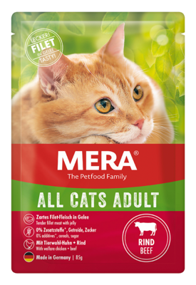 24:MERA Cats All Cats Adult Nassfutter Mit Rind