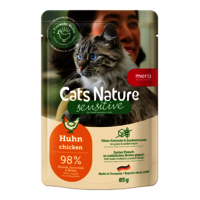 mera Cats Nature Nassfutter Sensitive Huhn Packshot mera Cats Nature Nassfutter Sensitive Huhn Packshot