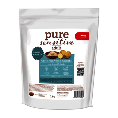 mera pure sensitive Mikrobielles Protein & Kartoffel for sensitive dogs