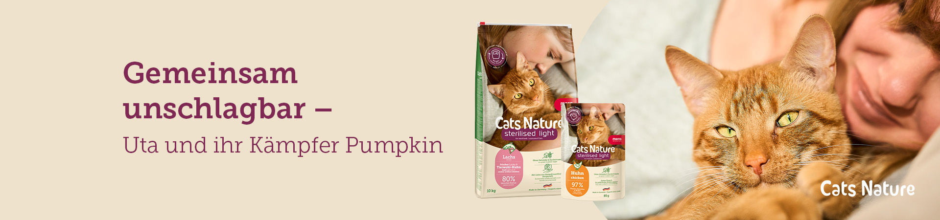 Uta und ihre Katze Pumpkin - Headerbild Uta und ihre Katze Pumpkin - Headerbild