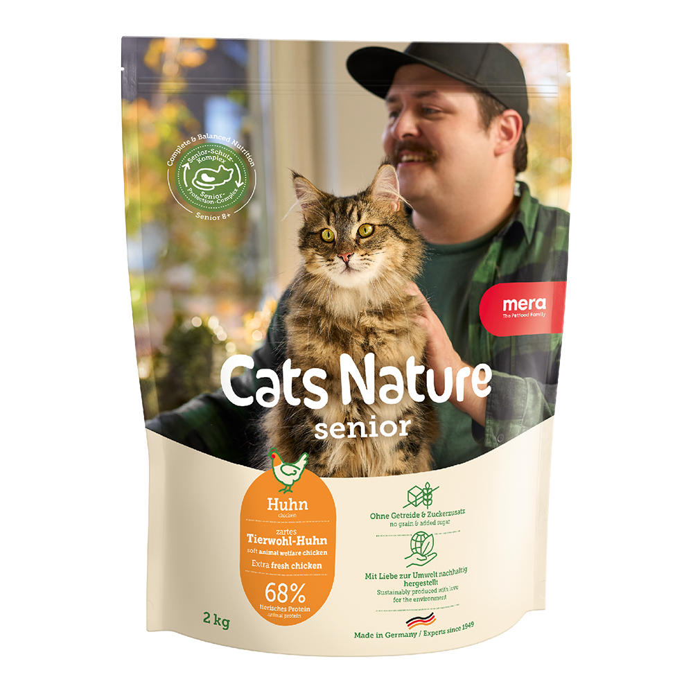 mera Cats Nature Senior Huhn Packshot mera Cats Nature Senior Huhn Packshot