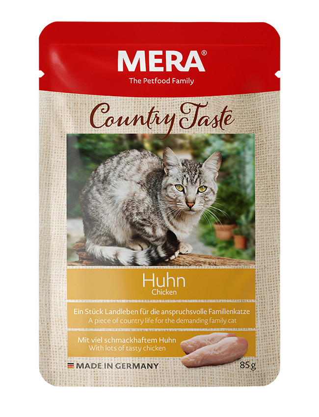Katzenfutter MERA Country Taste Huhn Nassfutter für die Familienkatze