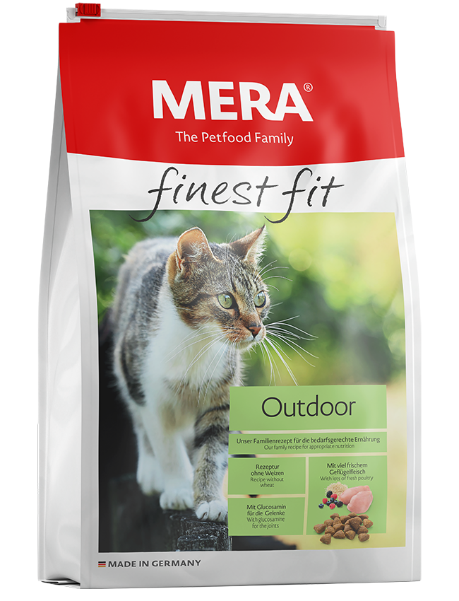 Katzenfutter MERA finest fit Outdoor Trockenfutter für Freigänger