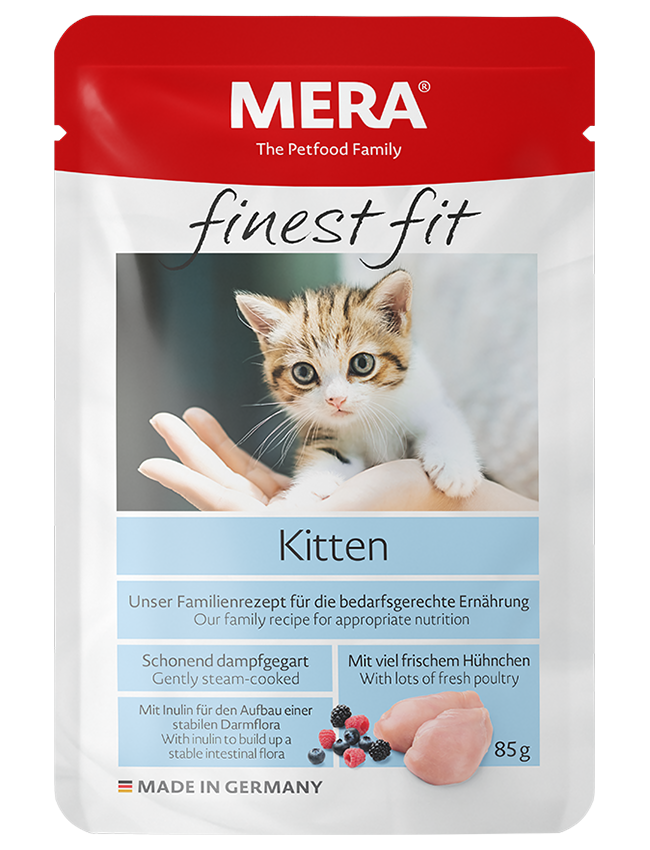 Katzenfutter MERA finest fit Kitten Nassfutter für heranwachsende Katzen
