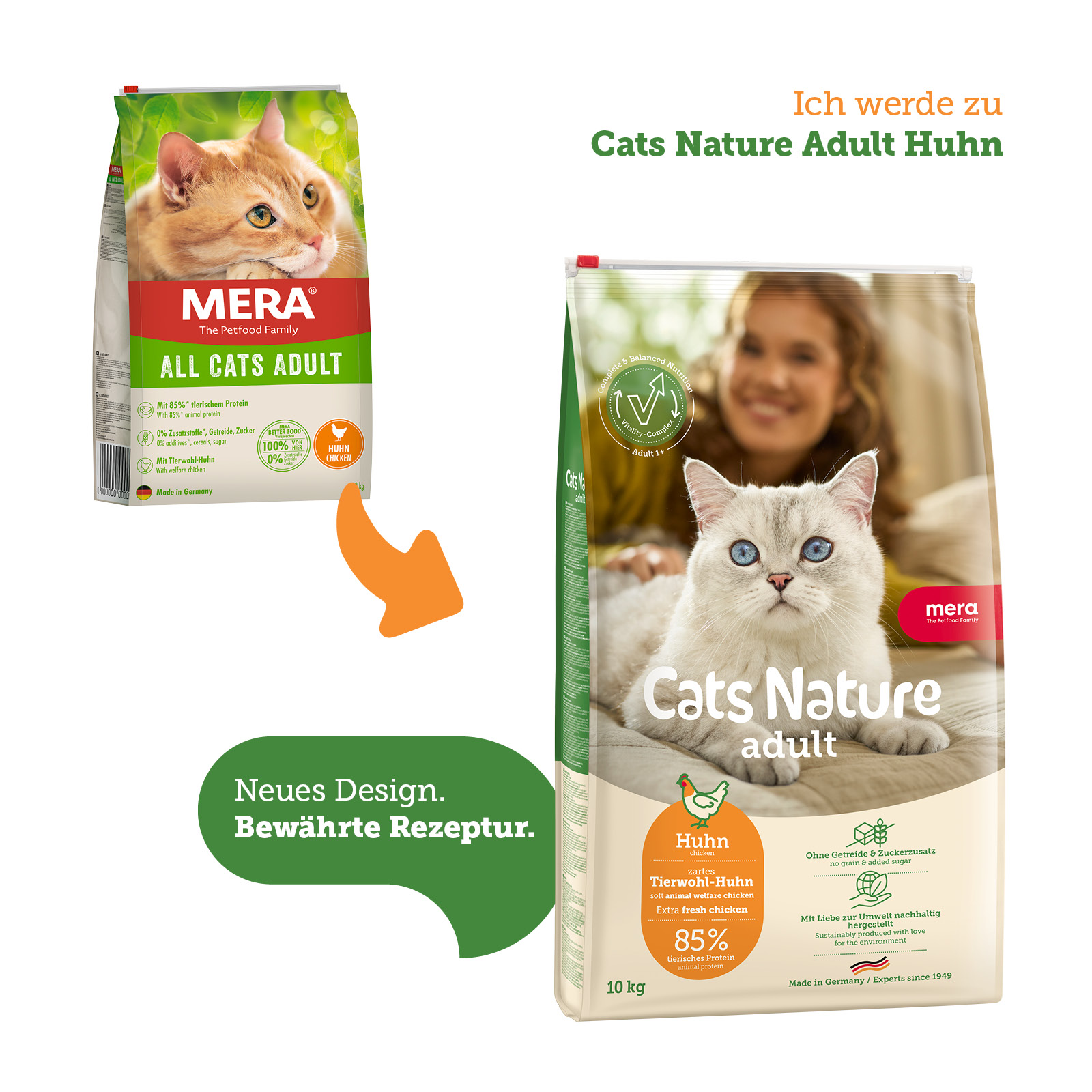 Cats wird zu Cats Nature - Adult Huhn Trockenfutter Cats wird zu Cats Nature - Adult Huhn Trockenfutter