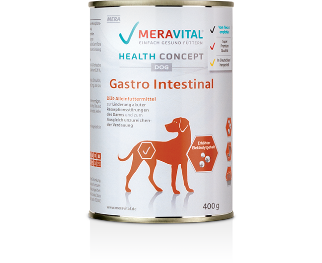 Hundefutter MERAVITAL Gastro Intestinal - Diät Nassfutter bei Verdauungstörungen