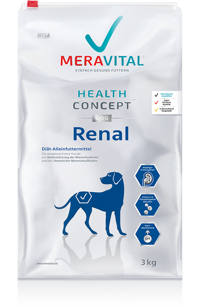 Hundefutter MERAVITAL Renal diät Trockenfutter bei Nierenerkrankungen