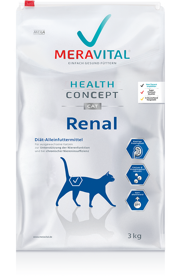 Katzenfutter MERAVITAL Renal für Katzen bei Nierenerkrankungen