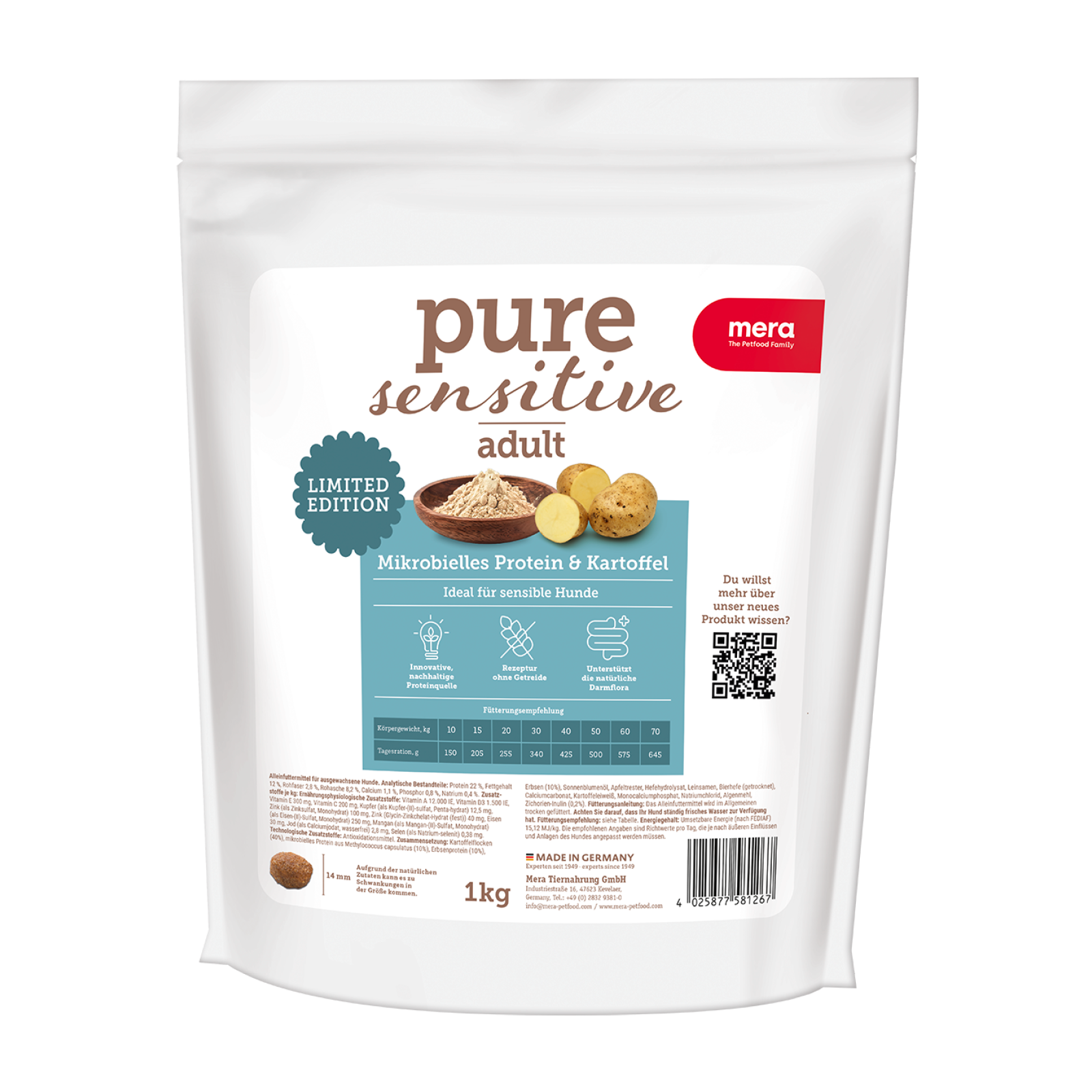 Mikrobielles Protein & Kartoffel 1kg Packshot