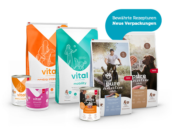 Packshots - vital hund und pure sensitive